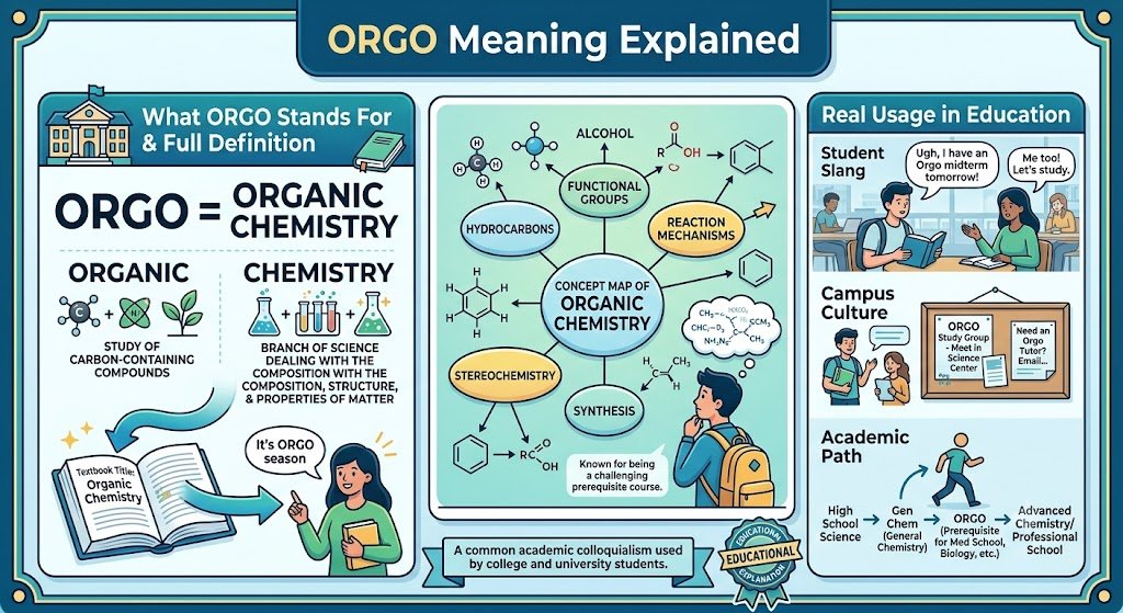 Orgo Meaning Explained: What “Orgo” Stands For, Full Definition, and Real Usage in Education