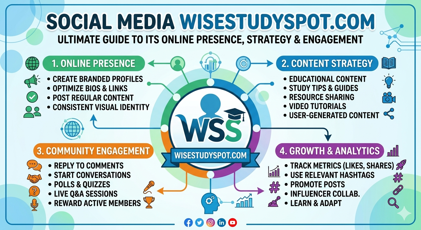 Social Media WiseStudySpot.com: Complete Guide to Its Online Presence, Strategy & Engagement