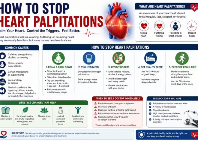 How to Stop Heart Palpitations: Causes, Quick Relief, Treatment, and Prevention
