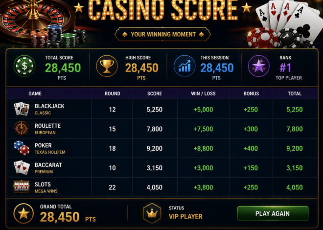 Casino Score: Complete Guide to Meaning, How It Works, and Why It Matters in Online Gaming